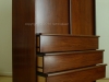 2pc Danish Modern Rosewood Bedroom Suite Gentleman's Chest and Dresser