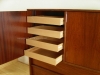 2pc Danish Modern Rosewood Bedroom Suite Gentleman's Chest and Dresser
