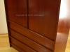 2pc Danish Modern Rosewood Bedroom Suite Gentleman's Chest and Dresser