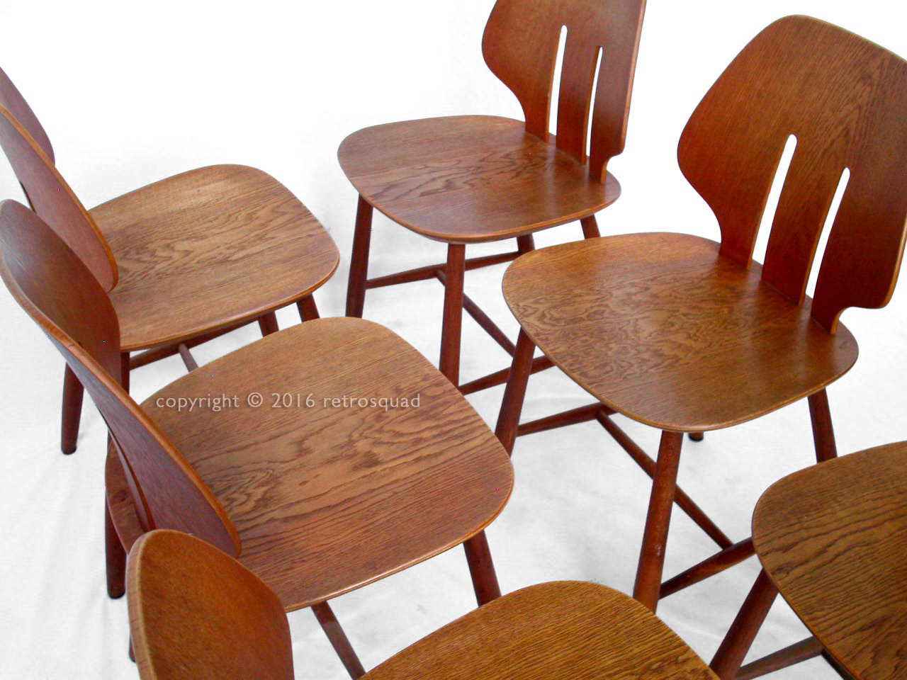 6 Modern Dining Chairs By Ejvind A. Johanss For FDB Mobler Vintage 1960 07