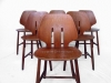 6 Modern Dining Chairs By Ejvind A. Johanss For FDB Mobler Vintage 1960 03