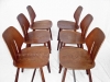 6 Modern Dining Chairs By Ejvind A. Johanss For FDB Mobler Vintage 1960 06