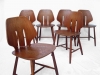 6 Modern Dining Chairs By Ejvind A. Johanss For FDB Mobler Vintage 1960 09